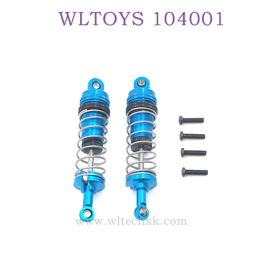 WLTOYS 124016 RC Car Upgrade parts Metal Shock Absorbers blue