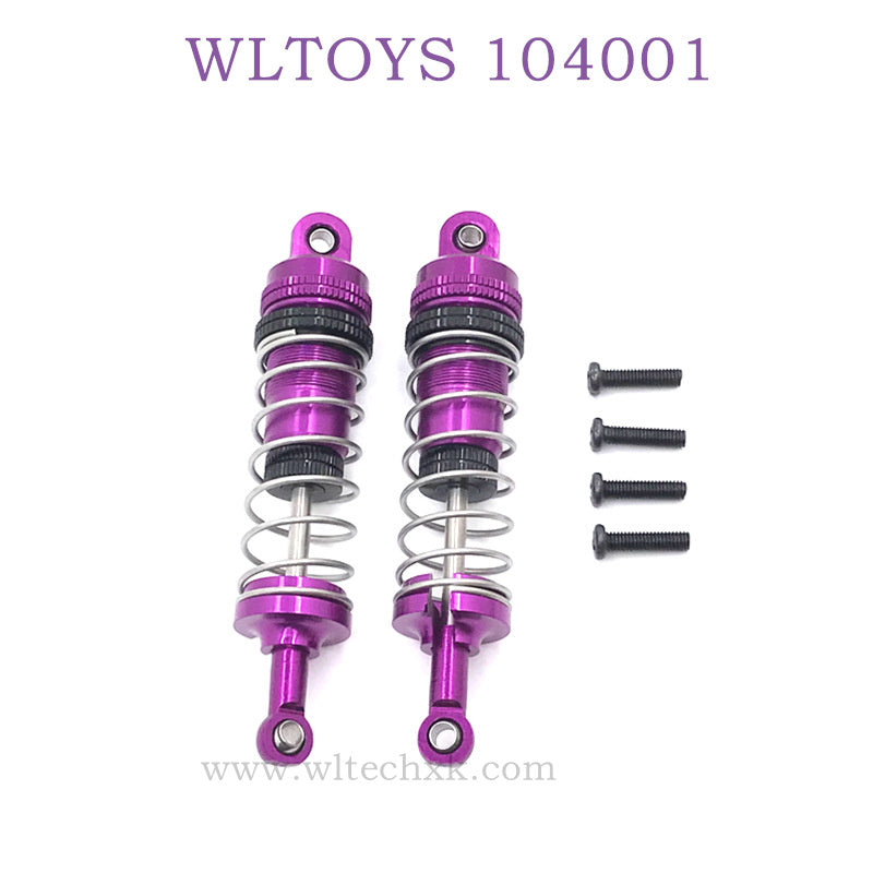 WLTOYS 124016 RC Car Upgrade parts Metal Shock Absorbers purper