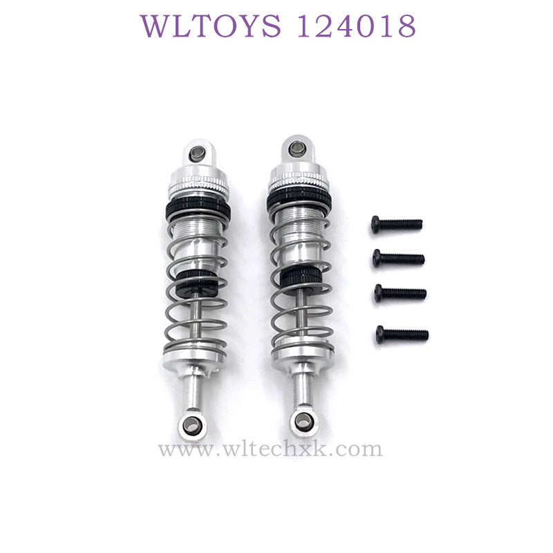 WLTOYS 124018 RC Car Upgrade parts Metal Shock Absorbers silver