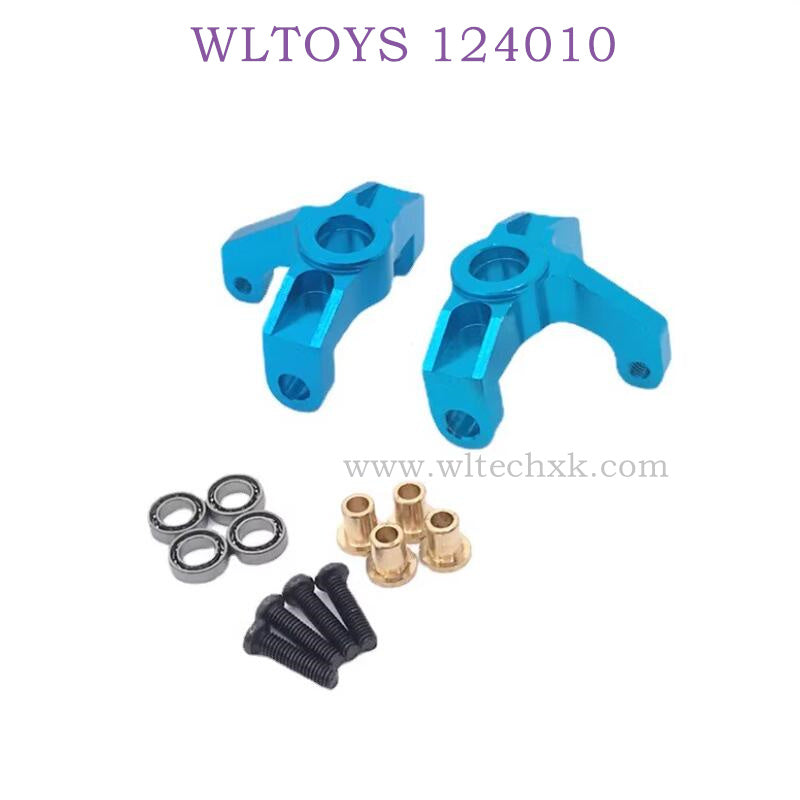 Upgrade part of WLTOYS 124010 1/12 RC Car Steering Cups blue