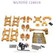 WLTOYS 124018 RC Car Upgrade parts gold