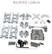 WLTOYS 124018 RC Car Upgrade parts silver