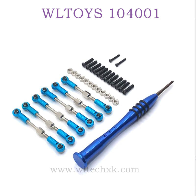 WLTOYS 124016 RC Car Upgrade parts Connect Rod blue