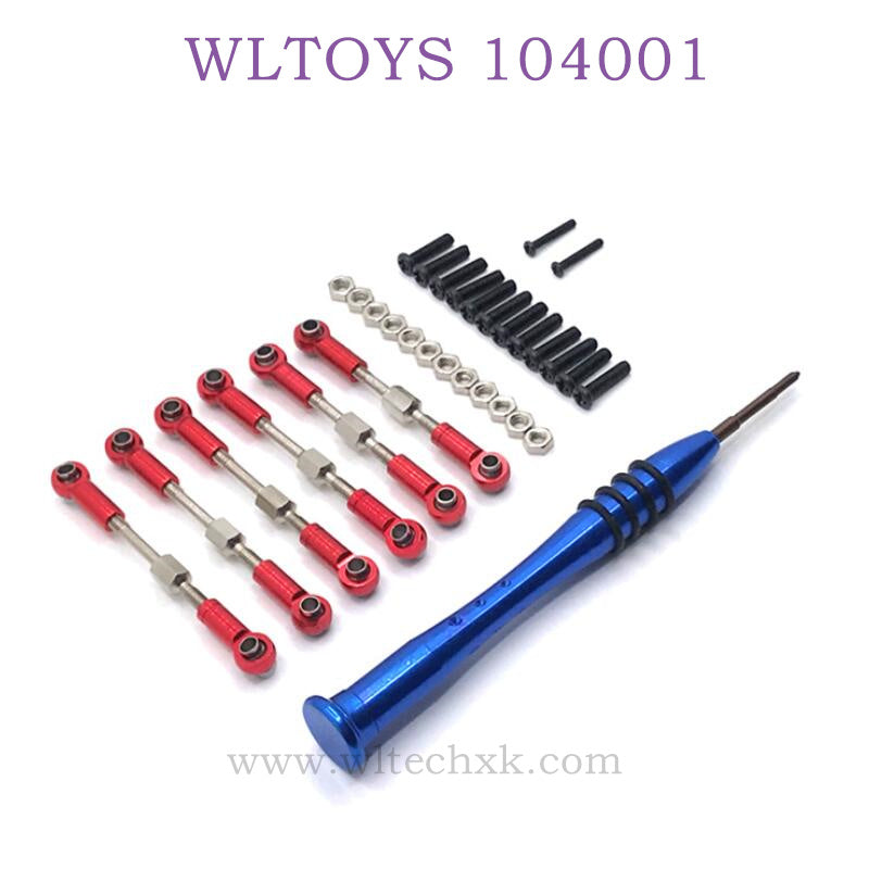 WLTOYS 124016 RC Car Upgrade parts Connect Rod red