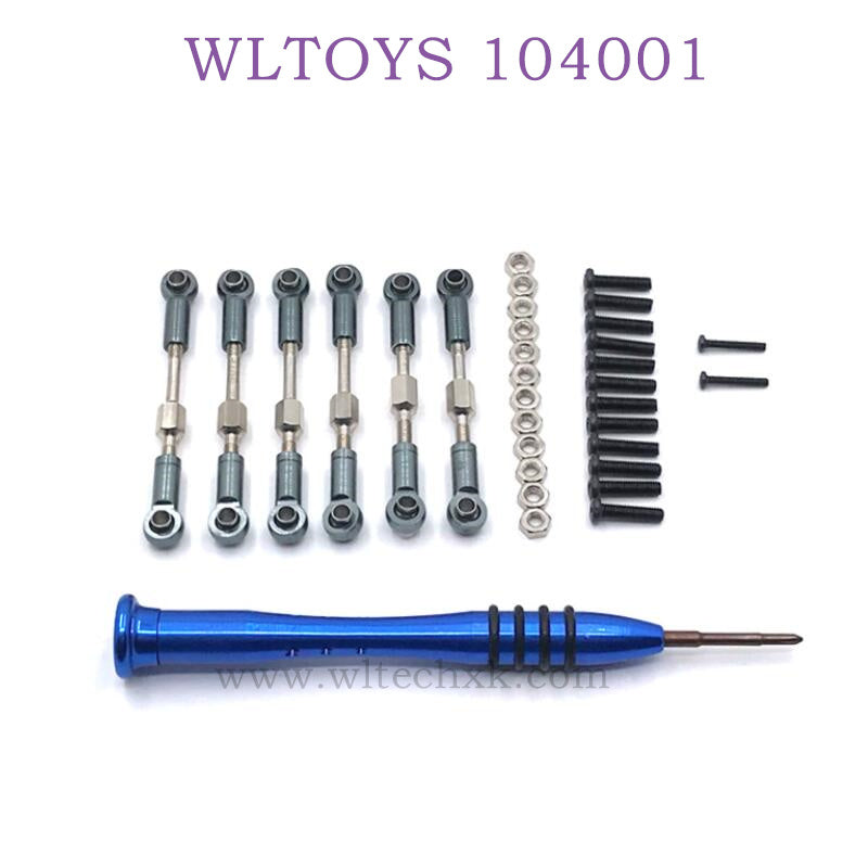 WLTOYS 124016 RC Car Upgrade parts Connect Rod titanium