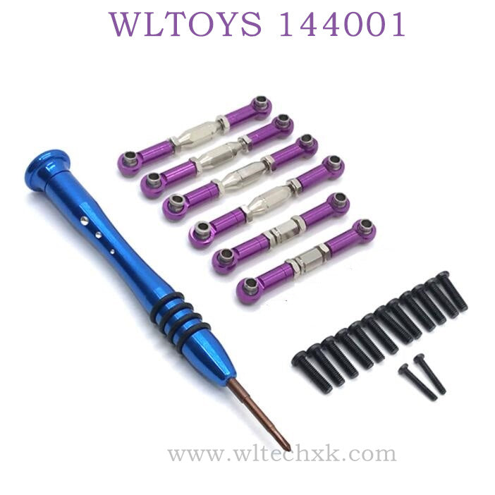 WLTOYS 144001 1/14 RC Car Upgrade parts Connect Rod purple