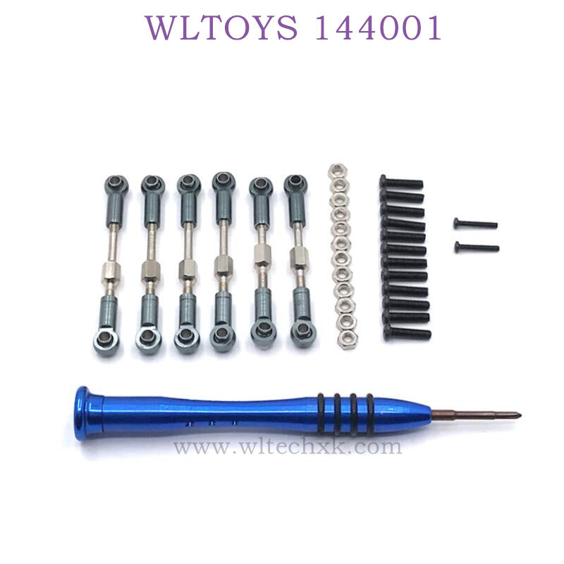 WLTOYS 144001 1/14 RC Car Upgrade parts Connect Rod titanium