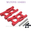 WLTOYS 124016 RC Car Upgrade parts Front Swing Arm red