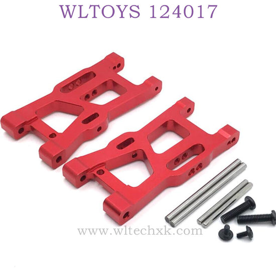 Upgrade Part of WLTOYS 124017 RC Car Front Swing Arm red