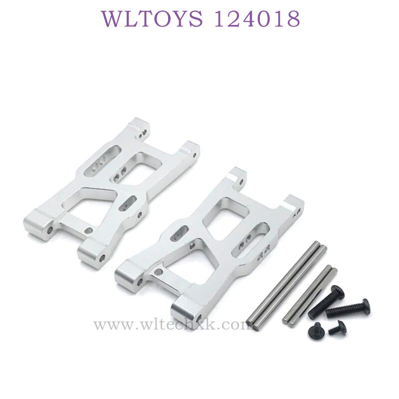 WLTOYS 124018 RC Car Upgrade parts Front Swing Arm silver