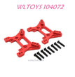 Upgrade part of WLTOYS 104072 Front and Read Shock Tower Red 1/10 4WD 2.4Ghz 60km/h RC Car RTR red