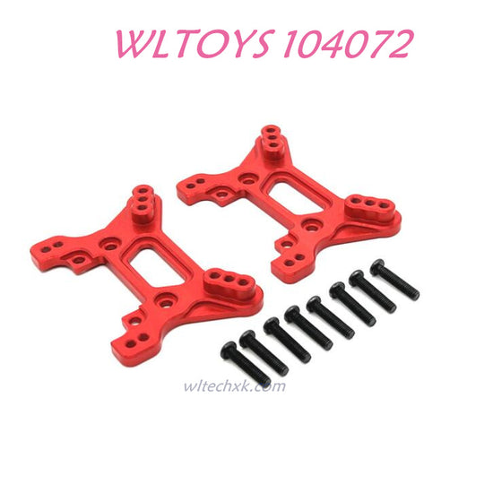 Upgrade part of WLTOYS 104072 Front and Read Shock Tower Red 1/10 4WD 2.4Ghz 60km/h RC Car RTR red