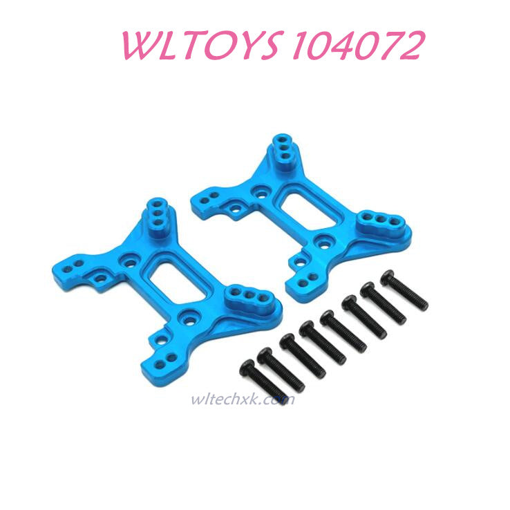 Upgrade part of WLTOYS 104072 Front and Read Shock Tower Red 1/10 4WD 2.4Ghz 60km/h RC Car RTR blue