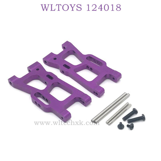 WLTOYS 124018 RC Car Upgrade parts Rear Swing Arm purple