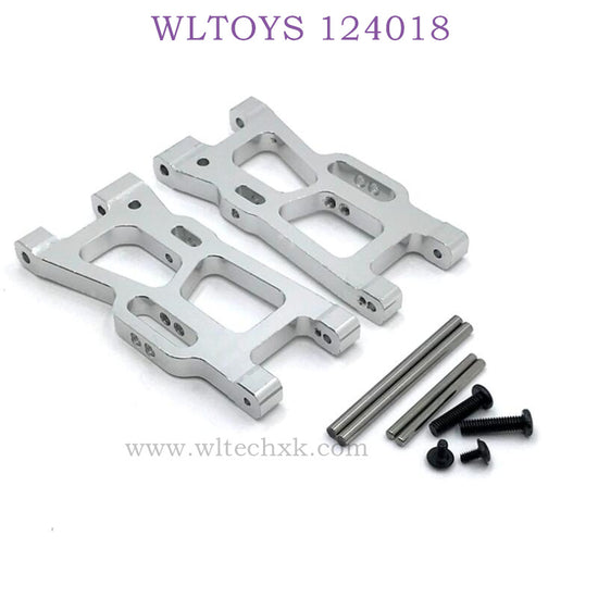 WLTOYS 124018 RC Car Upgrade parts Rear Swing Arm silver