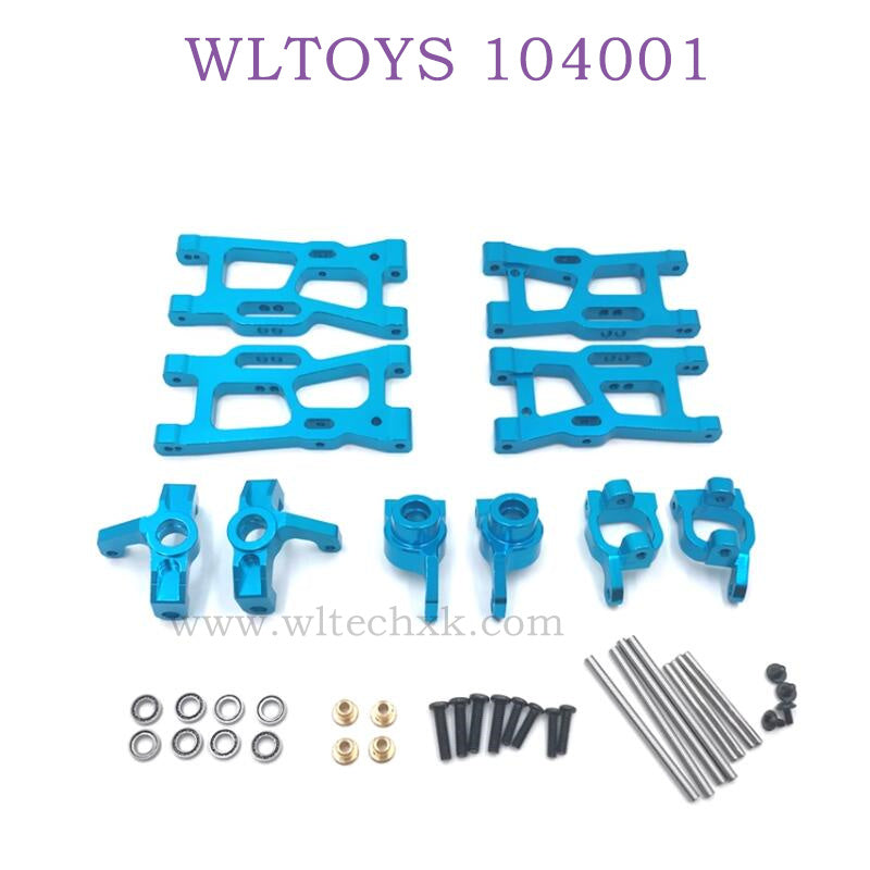 WLTOYS 124016 RC Car Upgrade parts Swing Arm and Wheel Seat blue