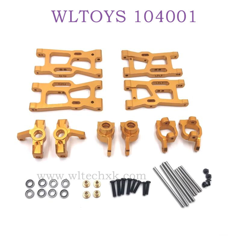 WLTOYS 124016 RC Car Upgrade parts Swing Arm and Wheel Seat gold