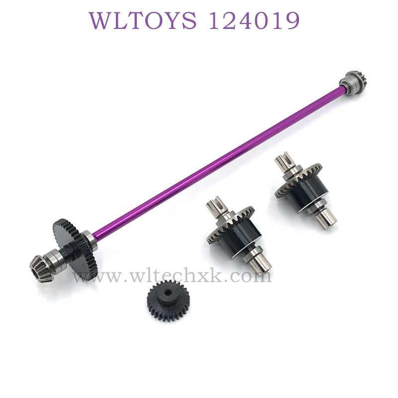 WLTOYS 124019 1/12 RC Car Upgrade parts Differential Assembly purple