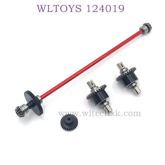 WLTOYS 124019 1/12 RC Car Upgrade parts Differential Assembly red