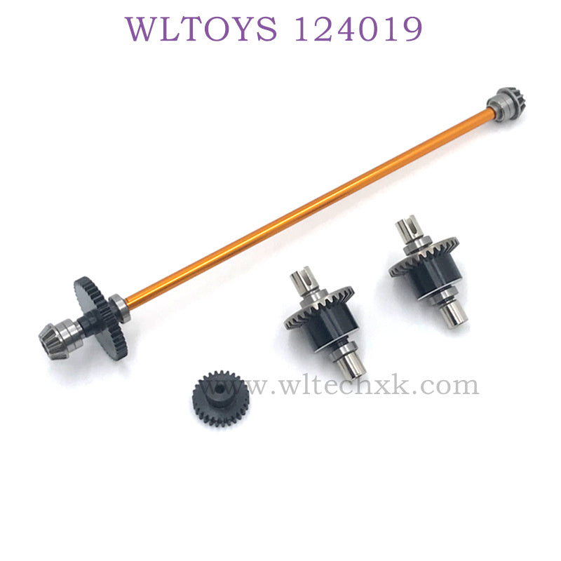 WLTOYS 124019 1/12 RC Car Upgrade parts Differential Assembly gold