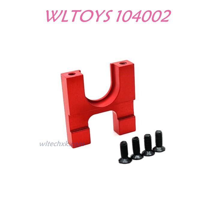 WLTOYS 104002 Fixing Seat for Reduction Gear Upgrade 1/10 Brushless 60km/h RC Car red