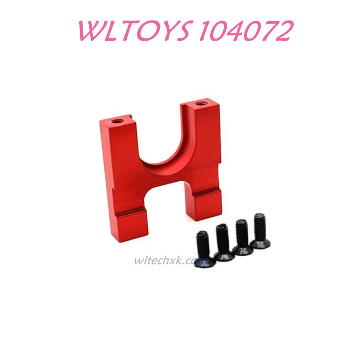 Upgrade part of WLTOYS 104072 Upgrade Parts Fixing Seat for Reduction Gear 1/10 4WD 2.4Ghz 60km/h RC Car RTR red