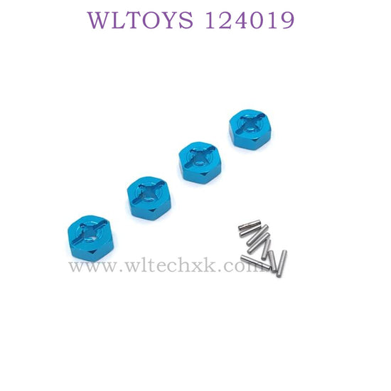 WLTOYS 124019 1/12 RC Car Upgrade parts Hex Nut blue