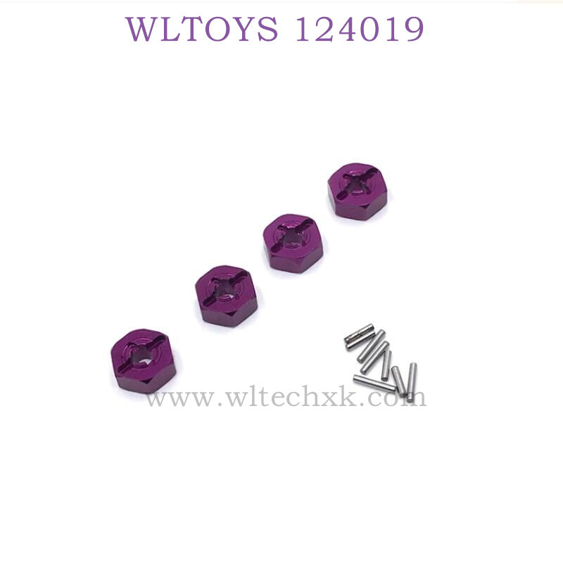 WLTOYS 124019 1/12 RC Car Upgrade parts Hex Nut purple