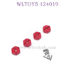 WLTOYS 124019 1/12 RC Car Upgrade parts Hex Nut red