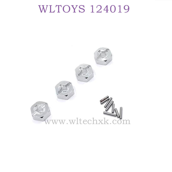 WLTOYS 124019 1/12 RC Car Upgrade parts Hex Nut silver