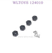 Upgrade part of WLTOYS 124010 1/12 RC Car Hex Nut black