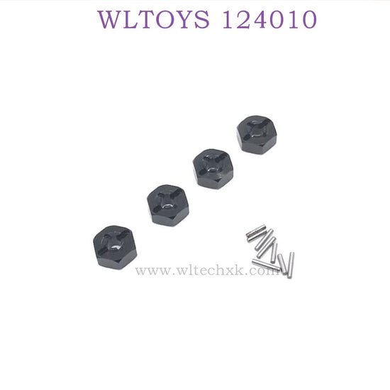 Upgrade part of WLTOYS 124010 1/12 RC Car Hex Nut black