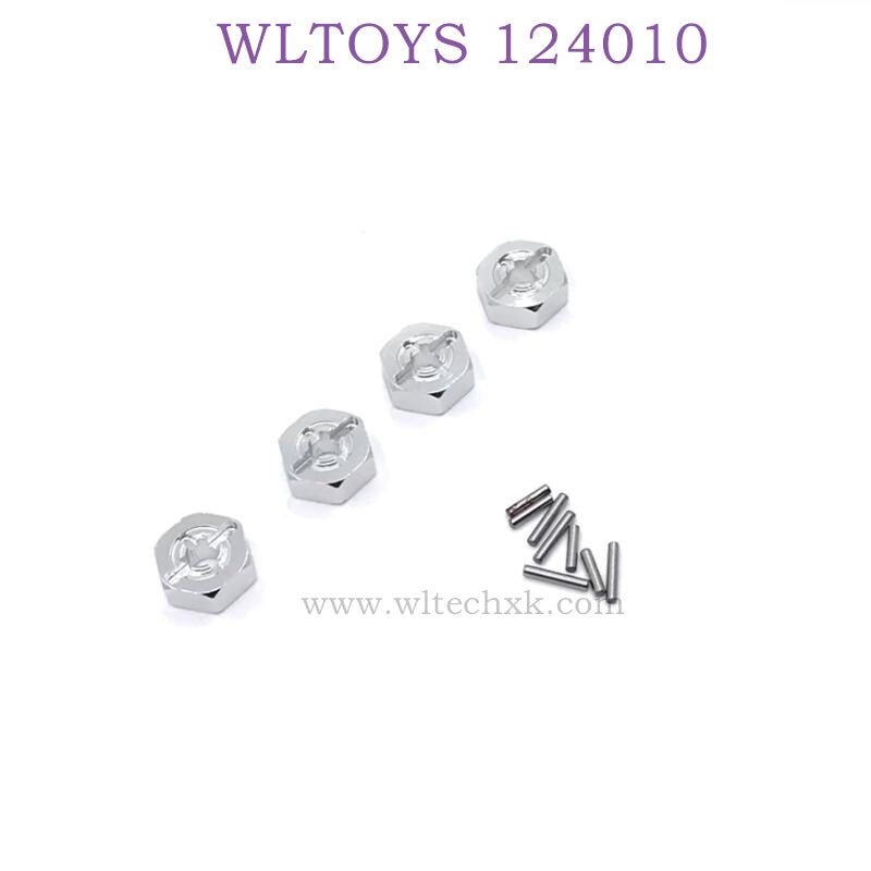 Upgrade part of WLTOYS 124010 1/12 RC Car Hex Nut silver