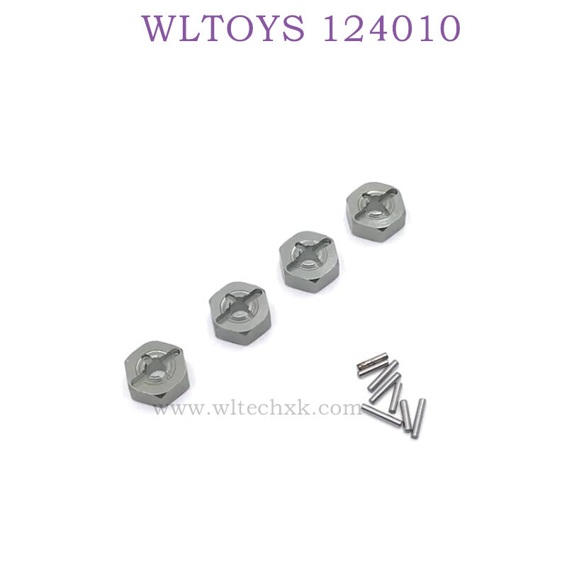 Upgrade part of WLTOYS 124010 1/12 RC Car Hex Nut titanium