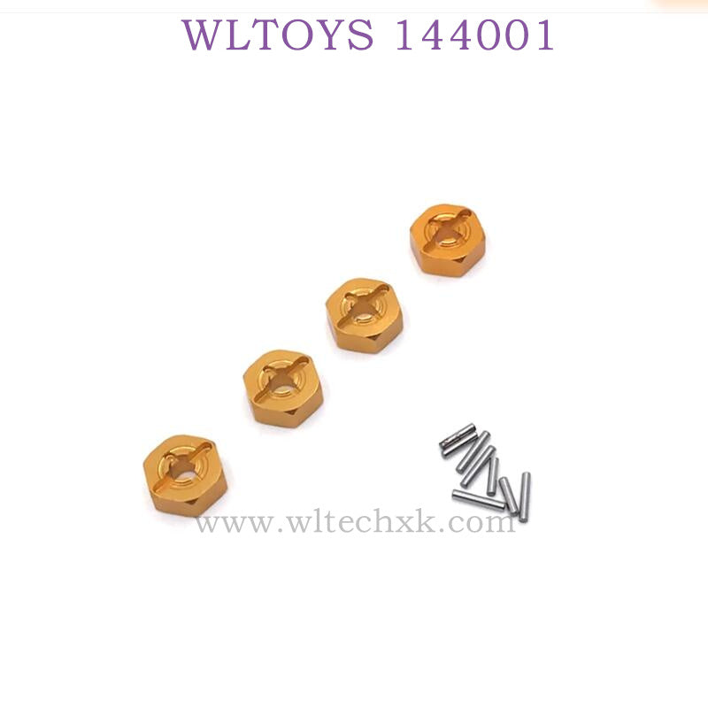 WLTOYS 144001 1/14 RC Car Upgrade parts Hex Nut gold