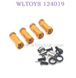 WLTOYS 124019 1/12 RC Car Upgrade Extended Adapter gold