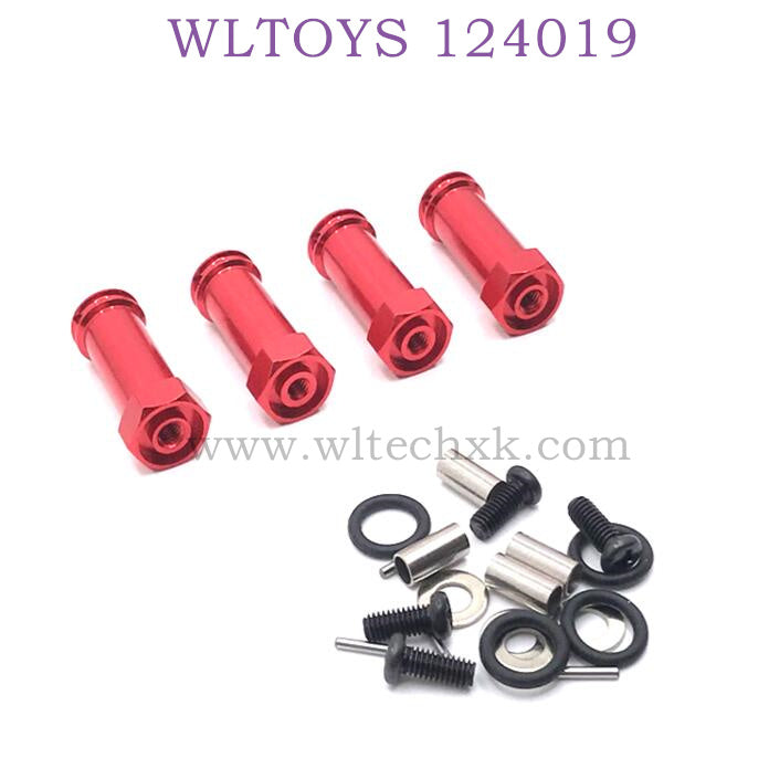 WLTOYS 124019 1/12 RC Car Upgrade Extended Adapter red