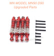 33-MNMODEL-D90-MN90-rc-car-Upgrades-Parts-Metal-Shocks-Red-1 