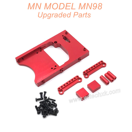 34-MN-MODEL-MN98-D98-Upgrades-Parts-Servo-Seat-and-Shocks-Tower-Red