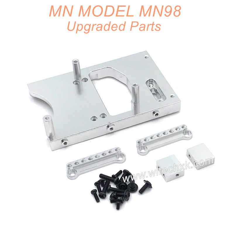 34-MN-MODEL-MN98-D98-Upgrades-Parts-Servo-Seat-and-Shocks-Tower-Silver