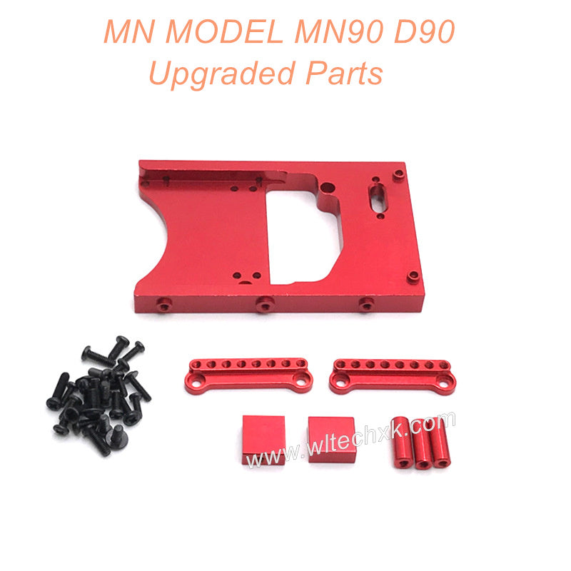 34-MNMODEL-D90-MN90-rc-car-Upgrades-Parts-Servo-Seat-and-Shocks-Tower-Red-1