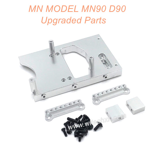 34-MNMODEL-D90-MN90-rc-car-Upgrades-Parts-Servo-Seat-and-Shocks-Tower-Silver