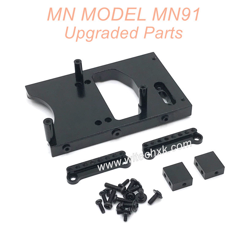 34-MNMODEL-MN91-rc-car-Upgrades-Parts-Servo-Seat-and-Shocks-Tower-Black