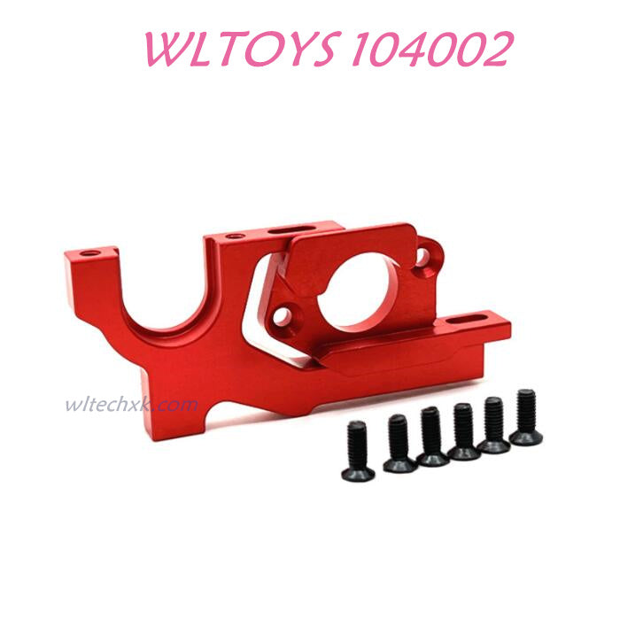 WLTOYS 104002 Adjustable Motor Seat Upgrade 1/10 Brushless 60km/h RC Car red