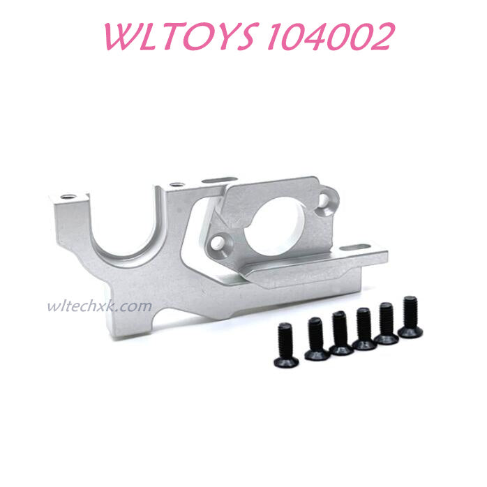 WLTOYS 104002 Adjustable Motor Seat Upgrade 1/10 Brushless 60km/h RC Car silver