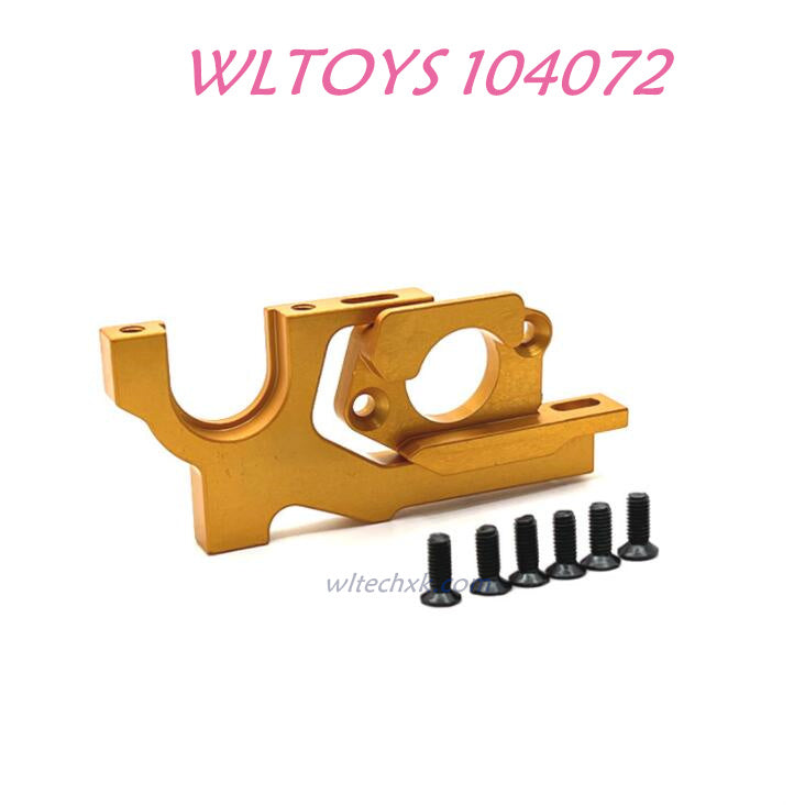 Upgrade part of WLTOYS 104072 Upgrade Parts Adjustable Motor Seat 1/10 4WD 2.4Ghz 60km/h RC Car RTR gold