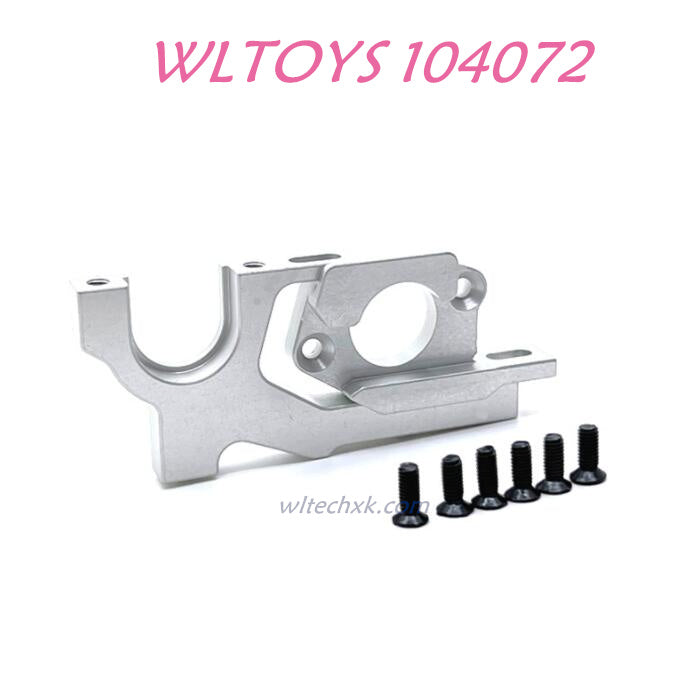 Upgrade part of WLTOYS 104072 Upgrade Parts Adjustable Motor Seat 1/10 4WD 2.4Ghz 60km/h RC Car RTR silver