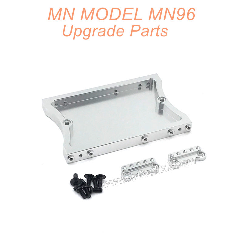 35-MN-MODEL-MN96-Upgrades-Parts-Shock-Tower-and-Tail-Plate-Silver