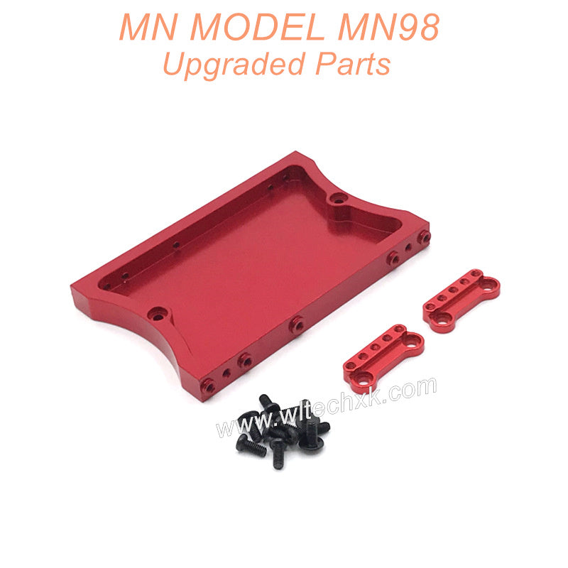 35-MN-MODEL-MN98-D98-Upgrades-Parts-Shock-Tower-and-Tail-Plate-Red