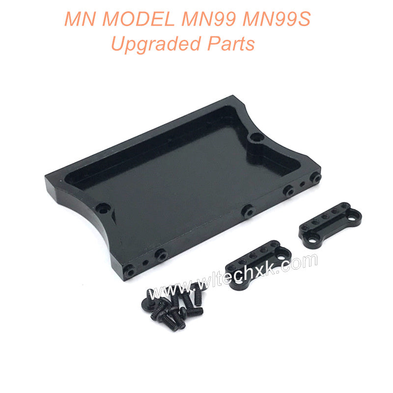 35-MN-MODEL-MN99-MN99S-Upgrades-Parts-Shock-Tower-and-Tail-Plate-Black